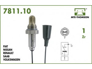 MTE-THOMSON 7811.10.025 lambda jutiklis 
 Variklis -> Variklio elektra
22690-06F00, 22690-07G00, 22690-0S200