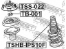 FEBEST TSHB-IPS10F apsauginis dangtelis/gofruotoji membrana, amortizatorius 
 Pakaba -> Amortizatorius
48304-44020