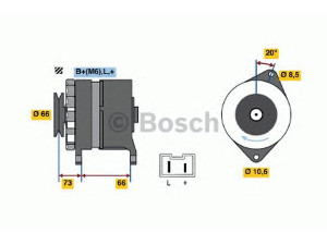 BOSCH 0 986 034 821 kintamosios srovės generatorius 
 Elektros įranga -> Kint. sr. generatorius/dalys -> Kintamosios srovės generatorius
77 00 695 556, 3283184, 9031062