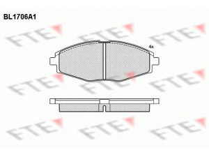 FTE BL1706A1 stabdžių trinkelių rinkinys, diskinis stabdys 
 Techninės priežiūros dalys -> Papildomas remontas
96446176, 96446176, 96446176, 96273708