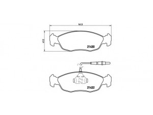 BREMBO P 61 054 stabdžių trinkelių rinkinys, diskinis stabdys 
 Techninės priežiūros dalys -> Papildomas remontas
425103, 425122, 425188, 425315