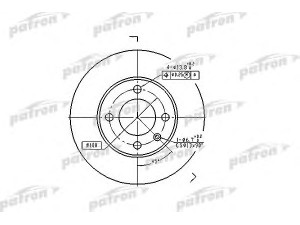 PATRON PBD1516 stabdžių diskas 
 Dviratė transporto priemonės -> Stabdžių sistema -> Stabdžių diskai / priedai
171615301, 175615301, 321615301