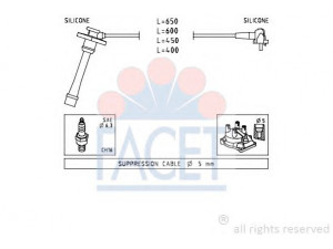 FACET 4.9408 uždegimo laido komplektas 
 Kibirkšties / kaitinamasis uždegimas -> Uždegimo laidai/jungtys
90919-22325