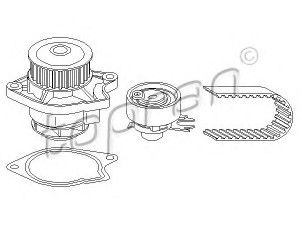 TOPRAN 112 968 vandens siurblio ir paskirstymo diržo komplektas 
 Aušinimo sistema -> Vandens siurblys/tarpiklis -> Vandens siurblys
030 121 008CS2, 030 121 008CS2