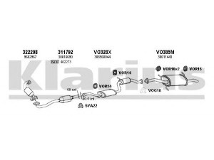 KLARIUS 960357U išmetimo sistema 
 Išmetimo sistema -> Išmetimo sistema, visa