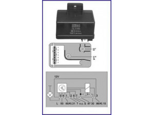 HITACHI 132085 relė, kaitinimo žvakių sistema 
 Elektros įranga -> Relė
598121, 598126, 598127, 9616280080