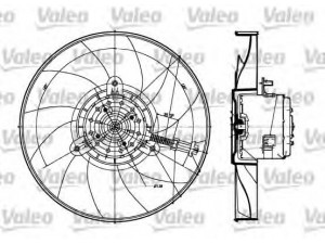 VALEO 698360 ventiliatorius, radiatoriaus 
 Aušinimo sistema -> Oro aušinimas
6K0959455C, 6K0959455C