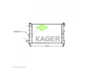 KAGER 31-0940 radiatorius, variklio aušinimas 
 Aušinimo sistema -> Radiatorius/alyvos aušintuvas -> Radiatorius/dalys
7700821910, 7701038237