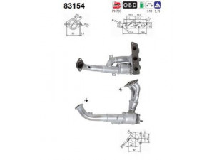 AS 83154 katalizatoriaus keitiklis 
 Išmetimo sistema -> Katalizatoriaus keitiklis
LKC108300