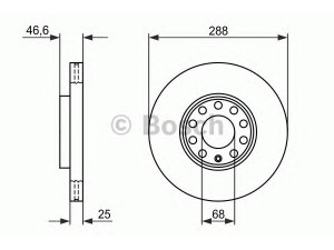 BOSCH 0 986 478 546 stabdžių diskas 
 Dviratė transporto priemonės -> Stabdžių sistema -> Stabdžių diskai / priedai
8E0 615 301 Q, 8E0 615 301 Q, 4A0 615 301 C