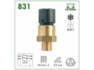 MTE-THOMSON 831 temperatūros jungiklis, radiatoriaus ventiliatorius 
 Aušinimo sistema -> Siuntimo blokas, aušinimo skysčio temperatūra
1.378.073, 61.311.378.073