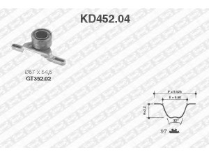 SNR KD452.04 paskirstymo diržo komplektas 
 Techninės priežiūros dalys -> Papildomas remontas
6182891