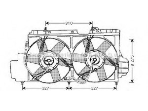 AVA QUALITY COOLING CN7520 ventiliatorius, radiatoriaus 
 Aušinimo sistema -> Oro aušinimas
95593547, 95647732, 96008659