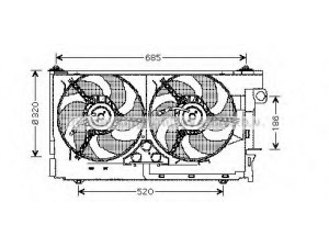 PRASCO CN7516 ventiliatorius, radiatoriaus 
 Aušinimo sistema -> Oro aušinimas
125366, 125387, 125470, 125485