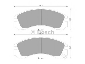 BOSCH 0 986 505 910 stabdžių trinkelių rinkinys, diskinis stabdys 
 Techninės priežiūros dalys -> Papildomas remontas
1V3R3328Z, MN-213M, MR389544, MR389546