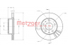 METZGER 6110252 stabdžių diskas 
 Dviratė transporto priemonės -> Stabdžių sistema -> Stabdžių diskai / priedai
1 307 356 080, 1606400780, 1606401680