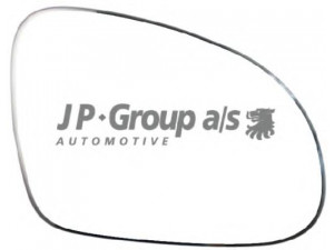 JP GROUP 1189304580 veidrodėlio stiklas, išorinis veidrodėlis 
 Kėbulas -> Keleivių kabina -> Veidrodėlis
1K0857522, 3C0857522, 5M0857522F
