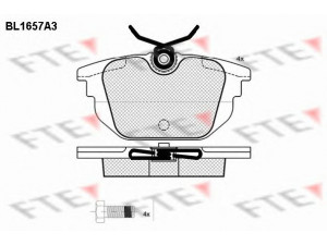 FTE BL1657A3 stabdžių trinkelių rinkinys, diskinis stabdys 
 Techninės priežiūros dalys -> Papildomas remontas
5028740034814, 71770989, 77362087