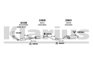 KLARIUS 930713E išmetimo sistema 
 Išmetimo sistema -> Išmetimo sistema, visa