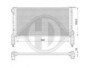 DIEDERICHS 8348506 radiatorius, variklio aušinimas 
 Aušinimo sistema -> Radiatorius/alyvos aušintuvas -> Radiatorius/dalys
46749003, 46803031