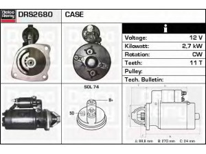 DELCO REMY DRS2680 starteris