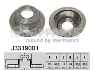 NIPPARTS J3319001 stabdžių diskas 
 Dviratė transporto priemonės -> Stabdžių sistema -> Stabdžių diskai / priedai
8-67046-081-1, 8-94375-425-1, 8-97034-036-0