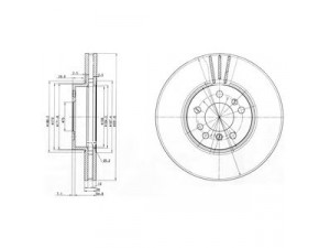 DELPHI BG3628 stabdžių diskas 
 Stabdžių sistema -> Diskinis stabdys -> Stabdžių diskas
3411 6750 713, 3411 6756 045, 3411 6765 457