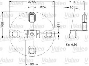 VALEO 040034 laikiklis, besisukantis švyturėlis