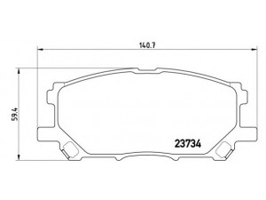 BREMBO P 83 067 stabdžių trinkelių rinkinys, diskinis stabdys 
 Techninės priežiūros dalys -> Papildomas remontas
0446548100, 044650W070, 0446548080