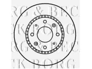 BORG & BECK BBD4656 stabdžių diskas 
 Stabdžių sistema -> Diskinis stabdys -> Stabdžių diskas
517122F100