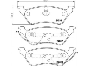 HELLA PAGID 8DB 355 011-061 stabdžių trinkelių rinkinys, diskinis stabdys 
 Techninės priežiūros dalys -> Papildomas remontas
05014036AA, 5014036AA, 5019805AA