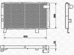 MAGNETI MARELLI 350213606000 radiatorius, variklio aušinimas 
 Aušinimo sistema -> Radiatorius/alyvos aušintuvas -> Radiatorius/dalys
1300F5, 1300H1, 1300R0