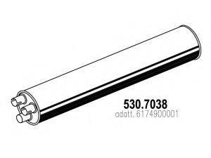 ASSO 530.7038 vidurinis / galinis duslintuvas
6174900001
