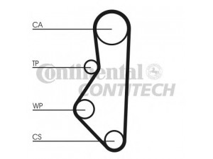 CONTITECH CT586 paskirstymo diržas 
 Techninės priežiūros dalys -> Papildomas remontas
1361733, FE0512205, FE0612205, FE0812205