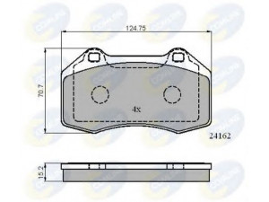 COMLINE CBP01703 stabdžių trinkelių rinkinys, diskinis stabdys 
 Techninės priežiūros dalys -> Papildomas remontas
7701208218, 410603303R