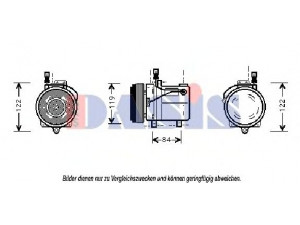 AKS DASIS 851592N kompresorius, oro kondicionierius 
 Oro kondicionavimas -> Kompresorius/dalys
64528385715, 64528391474, 64528395474