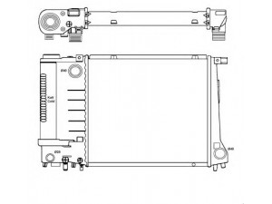 NRF 51355 radiatorius, variklio aušinimas 
 Aušinimo sistema -> Radiatorius/alyvos aušintuvas -> Radiatorius/dalys
17111712982, 17111719304, 1712982