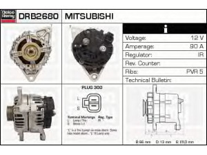 DELCO REMY DRB2680 kintamosios srovės generatorius 
 Elektros įranga -> Kint. sr. generatorius/dalys -> Kintamosios srovės generatorius
MD349945