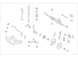 MONROE MO15062VA rato pakaba 
 Ašies montavimas/vairavimo mechanizmas/ratai -> Prekių paieška pagal schemą