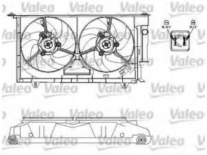 VALEO 696214 elektrovariklis, raditoriaus ventiliatorius 
 Aušinimo sistema -> Radiatoriaus ventiliatorius