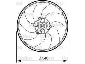 VALEO 696368 ventiliatorius, radiatoriaus 
 Aušinimo sistema -> Oro aušinimas
1253-83, 125383