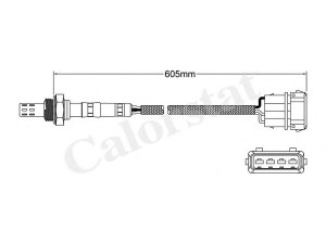 CALORSTAT by Vernet LS130250 lambda jutiklis 
 Variklis -> Variklio elektra
25172647, 25172649, 25172650, 25172656