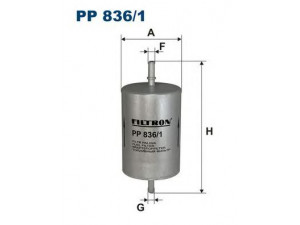 FILTRON PP836/1 kuro filtras 
 Techninės priežiūros dalys -> Papildomas remontas
1J0201511A, 1JO201511A, 8E0201511H