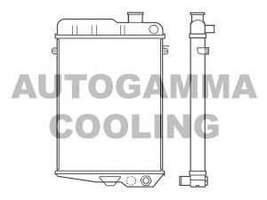 AUTOGAMMA 100039 radiatorius, variklio aušinimas 
 Aušinimo sistema -> Radiatorius/alyvos aušintuvas -> Radiatorius/dalys
823121251C, 823121251D