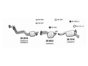 ASSO ART1421 išmetimo sistema 
 Išmetimo sistema -> Išmetimo sistema, visa