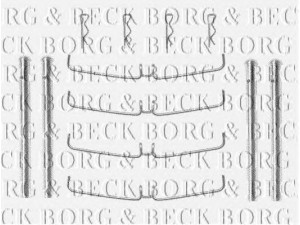 BORG & BECK BBK1195 priedų komplektas, diskinių stabdžių trinkelės 
 Stabdžių sistema -> Diskinis stabdys -> Stabdžių dalys/priedai