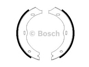 BOSCH 0 986 487 718 stabdžių trinkelių komplektas, stovėjimo stabdis 
 Stabdžių sistema -> Rankinis stabdys
639 420 02 20, A 639 420 02 20