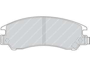 FERODO FDB489 stabdžių trinkelių rinkinys, diskinis stabdys 
 Techninės priežiūros dalys -> Papildomas remontas
25191GA130, 25191GA560, 25191GA720