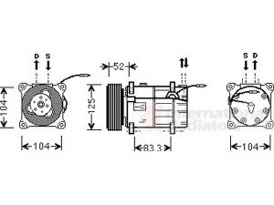 VAN WEZEL 5900K122 kompresorius, oro kondicionierius 
 Oro kondicionavimas -> Kompresorius/dalys
6848585, 9137236