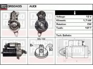 DELCO REMY DRS0405 starteris 
 Elektros įranga -> Starterio sistema -> Starteris
03L911021E, 03L911021EX